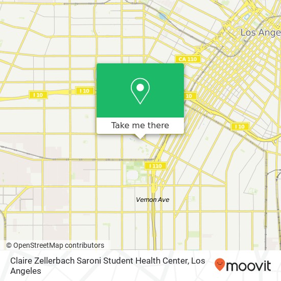 Mapa de Claire Zellerbach Saroni Student Health Center