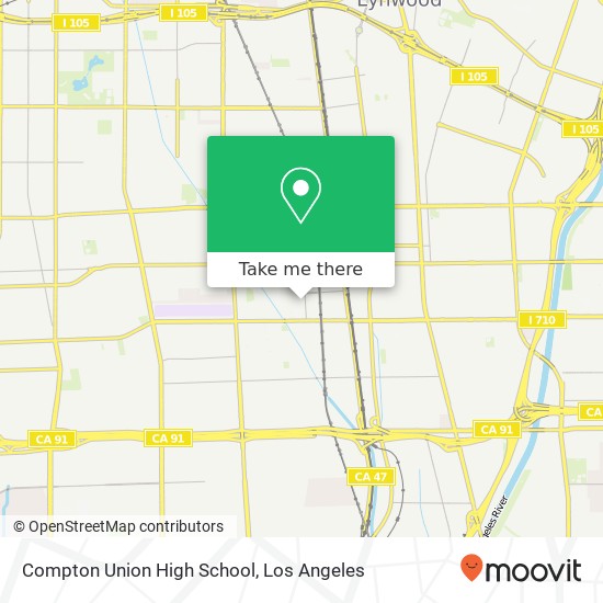 Compton Union High School map