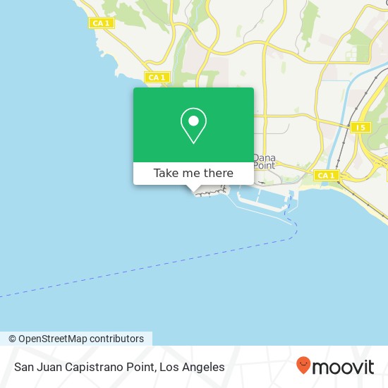 San Juan Capistrano Point map