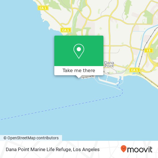 Mapa de Dana Point Marine Life Refuge