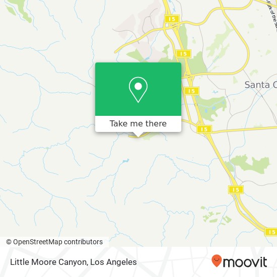 Little Moore Canyon map