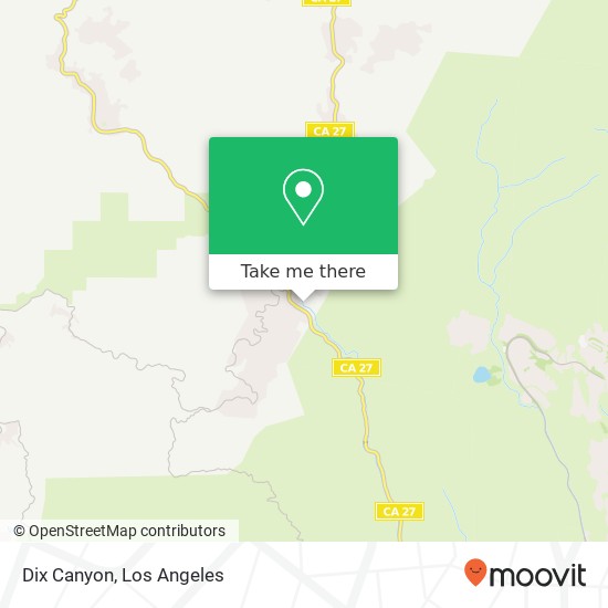 Mapa de Dix Canyon