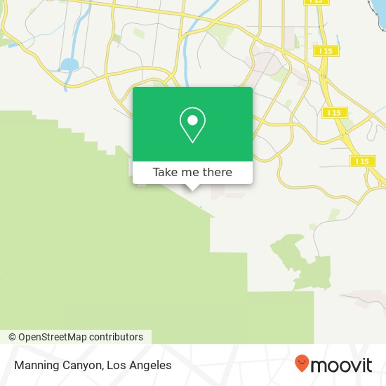 Mapa de Manning Canyon