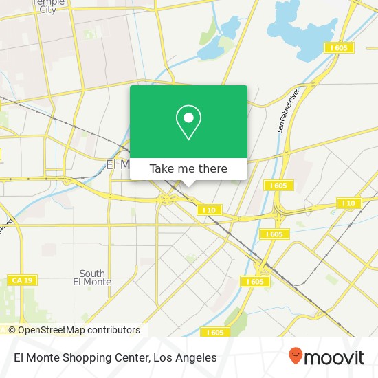 El Monte Shopping Center map