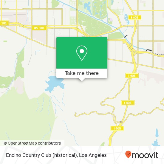 Encino Country Club (historical) map