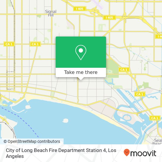 Mapa de City of Long Beach Fire Department Station 4