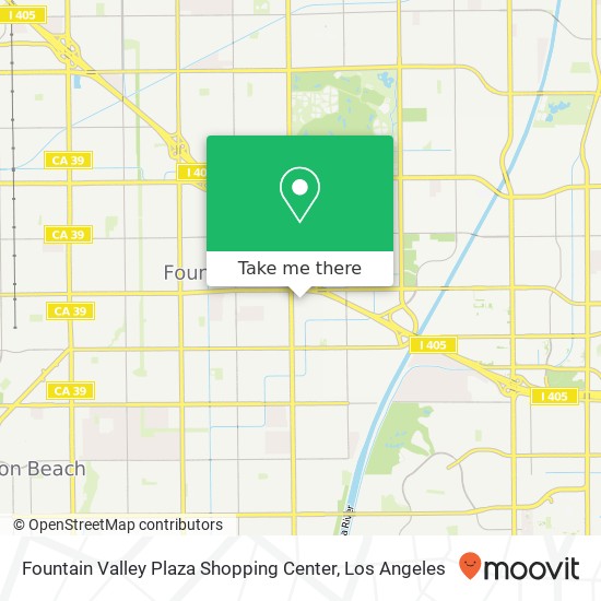 Mapa de Fountain Valley Plaza Shopping Center