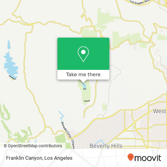 Franklin Canyon map