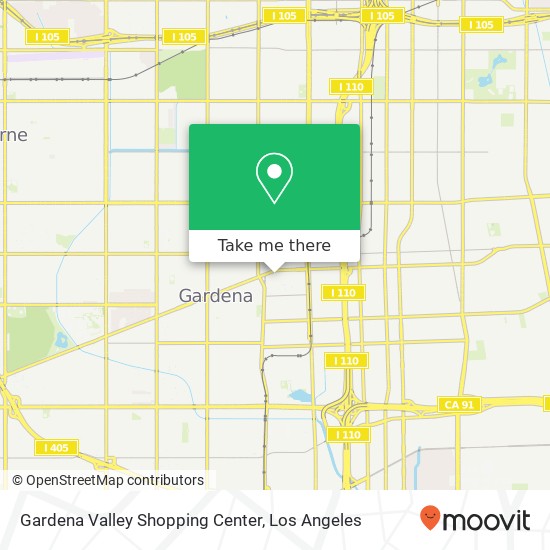 Mapa de Gardena Valley Shopping Center