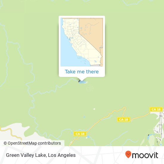 Mapa de Green Valley Lake