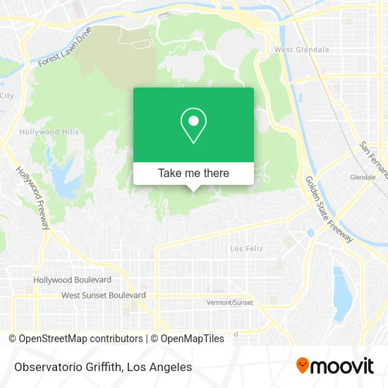 Mapa de Observatorio Griffith