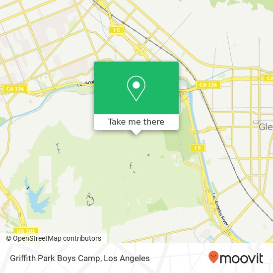 Griffith Park Boys Camp map