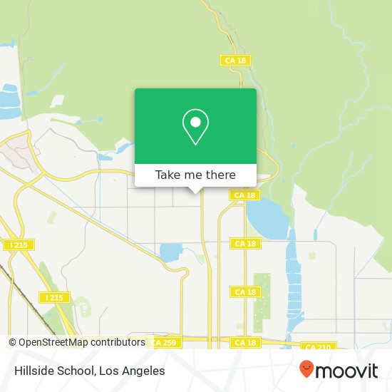 Hillside School map