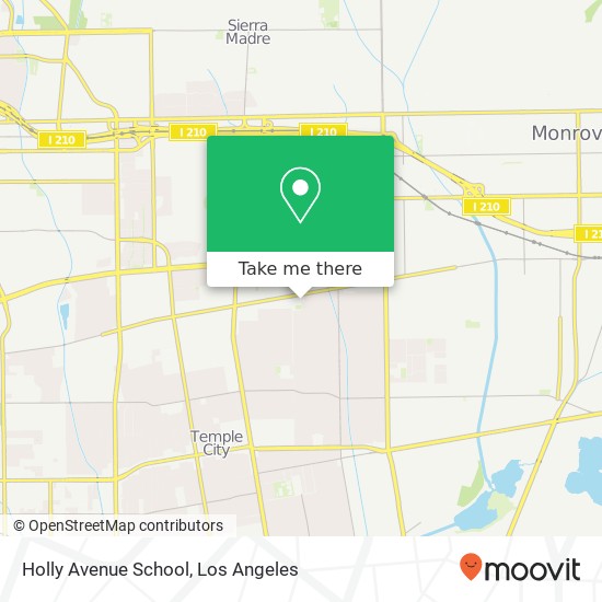 Holly Avenue School map