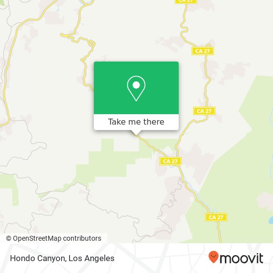 Mapa de Hondo Canyon