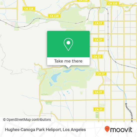 Mapa de Hughes-Canoga Park Heliport