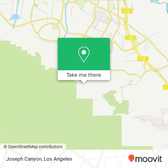 Mapa de Joseph Canyon