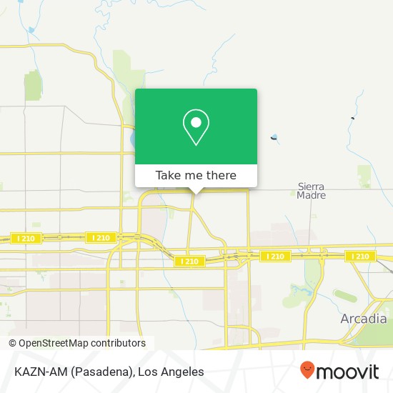 Mapa de KAZN-AM (Pasadena)