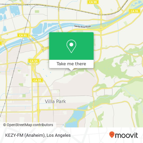 Mapa de KEZY-FM (Anaheim)