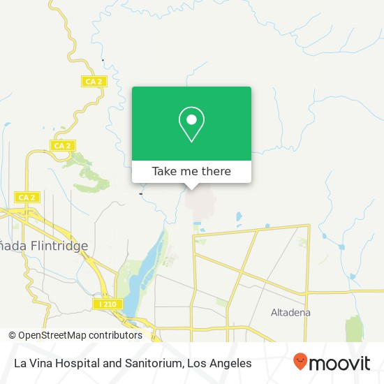 La Vina Hospital and Sanitorium map