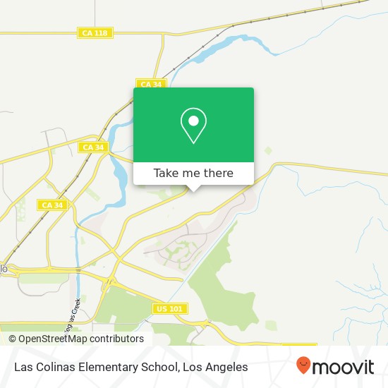 Las Colinas Elementary School map