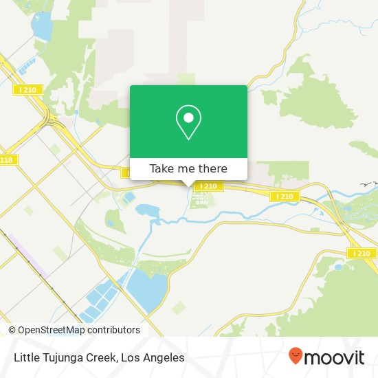 Little Tujunga Creek map
