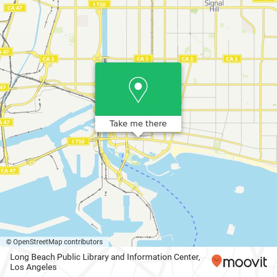 Long Beach Public Library and Information Center map