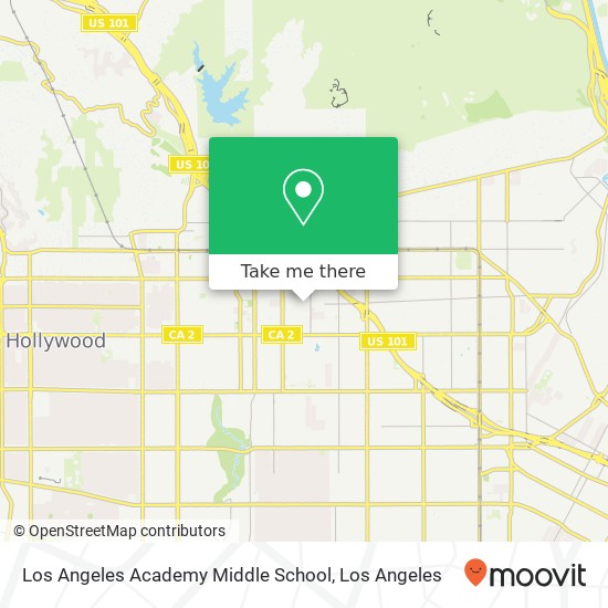 Los Angeles Academy Middle School map
