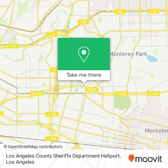 Los Angeles County Sheriffs Department Heliport map