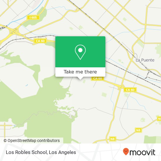 Mapa de Los Robles School