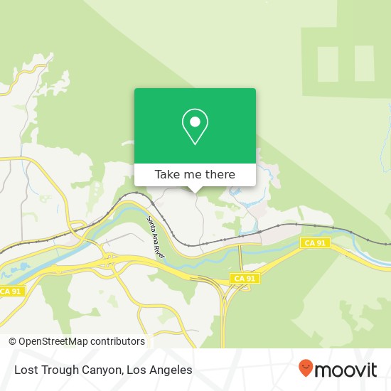 Mapa de Lost Trough Canyon