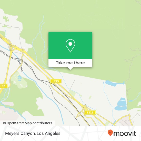 Meyers Canyon map