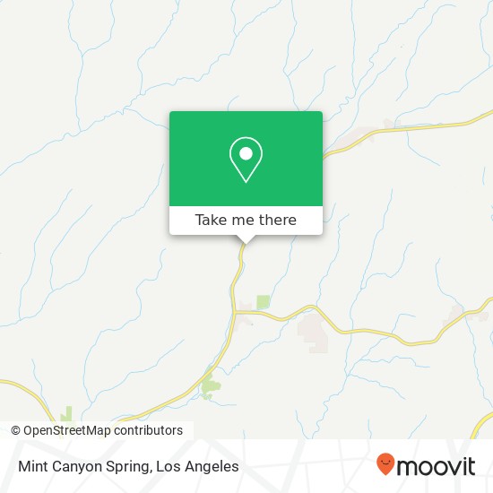 Mint Canyon Spring map