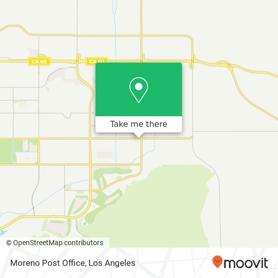 Moreno Post Office map