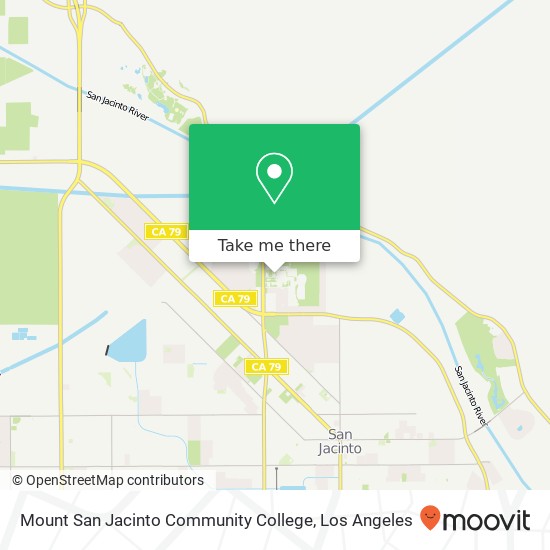 Mount San Jacinto Community College map