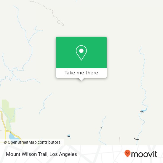 Mapa de Mount Wilson Trail