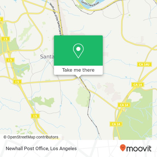 Mapa de Newhall Post Office