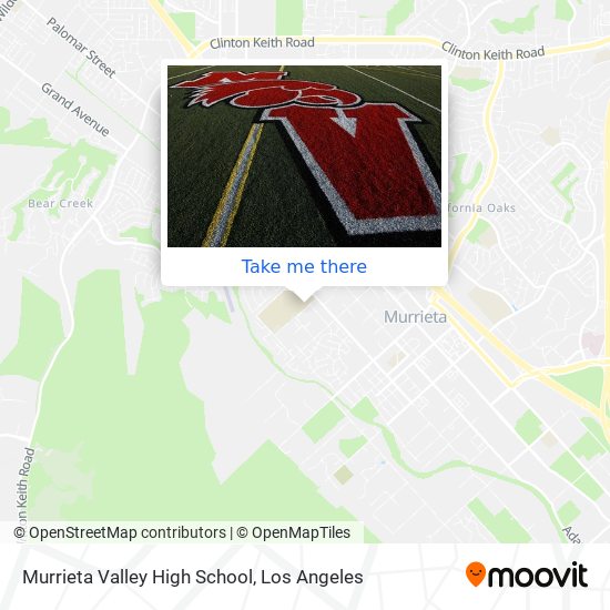 Murrieta Valley High School map