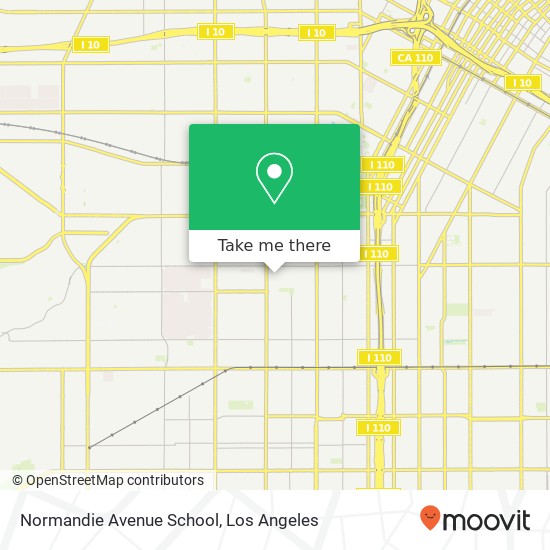 Mapa de Normandie Avenue School