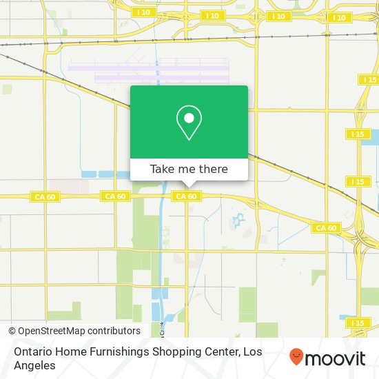 Ontario Home Furnishings Shopping Center map