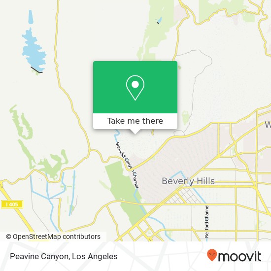 Peavine Canyon map