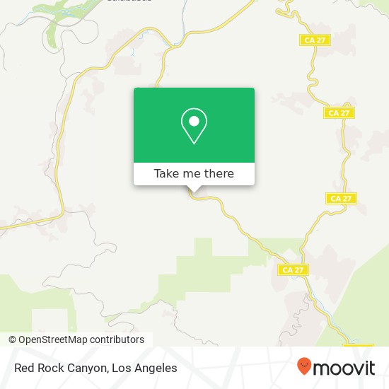 Red Rock Canyon map