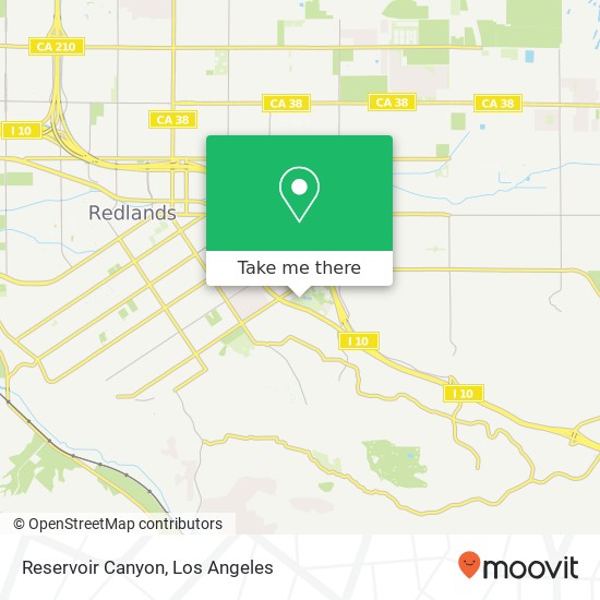 Mapa de Reservoir Canyon