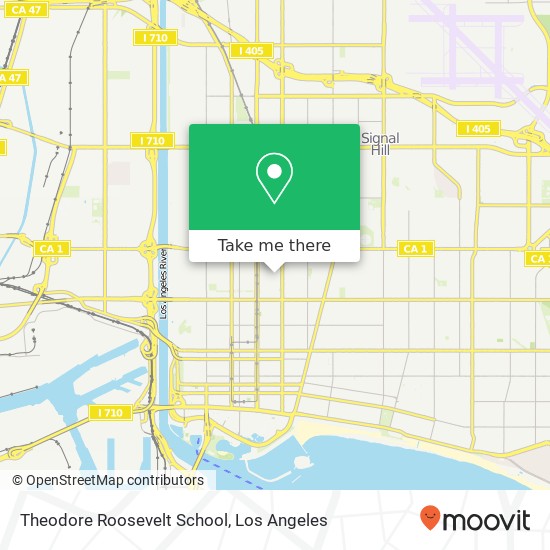 Theodore Roosevelt School map