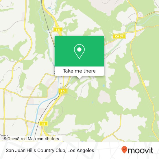 San Juan Hills Country Club map