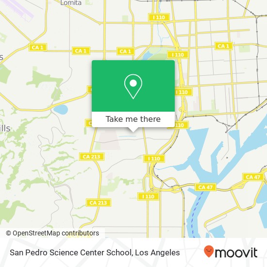 San Pedro Science Center School map