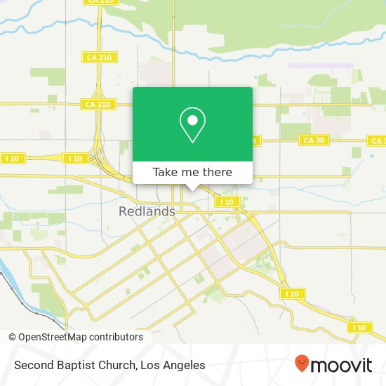 Mapa de Second Baptist Church