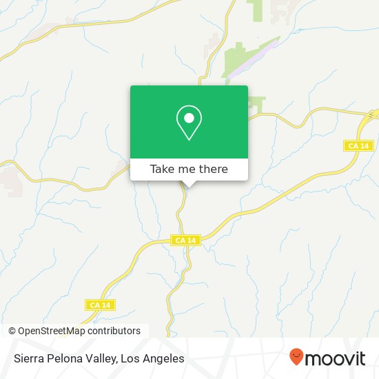 Sierra Pelona Valley map