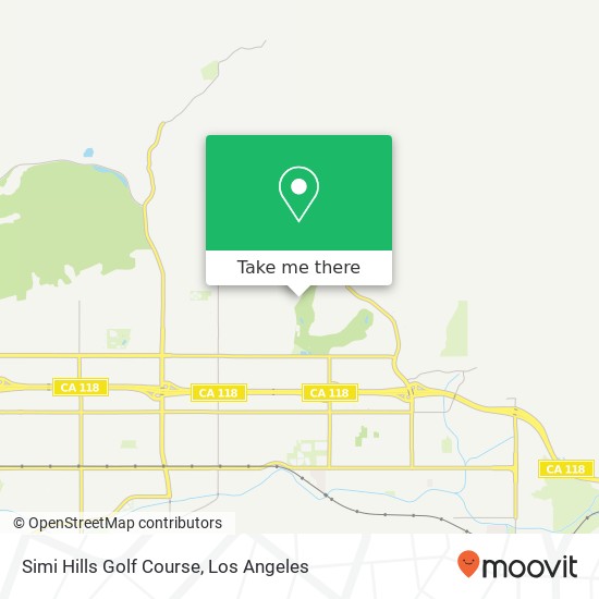 Simi Hills Golf Course map