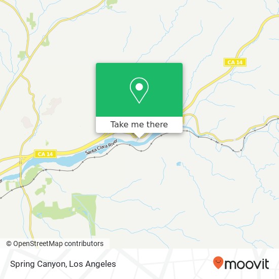 Mapa de Spring Canyon
